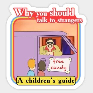 Why you should talk to strangers vintage PSA Sticker